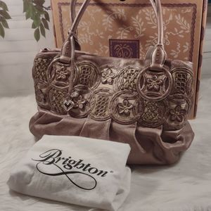 Brighton Nala Metallic Handbag